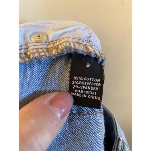 Refuge Destressed Denim Raw Hem Jeans Sz.2 - Picture 11 of 11